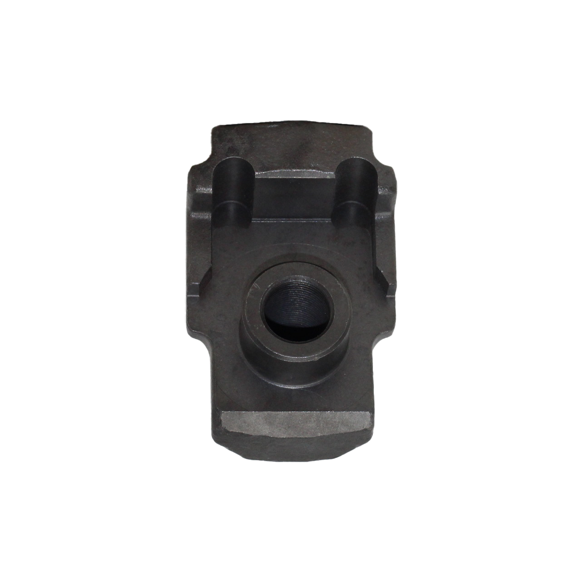 back of mulcher hammer, threaded blind hole for receiving bolt