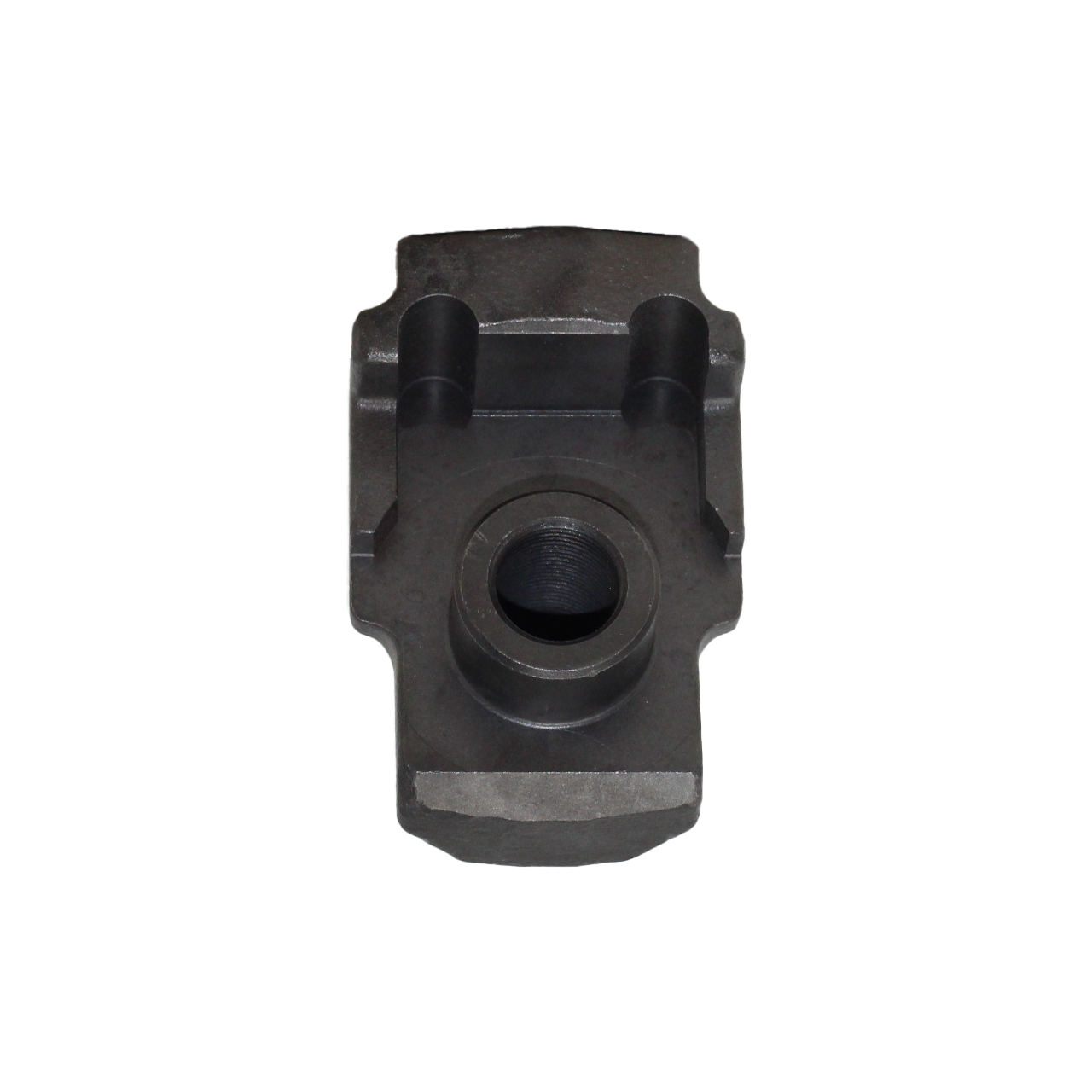 back of mulcher hammer, threaded blind hole for receiving bolt