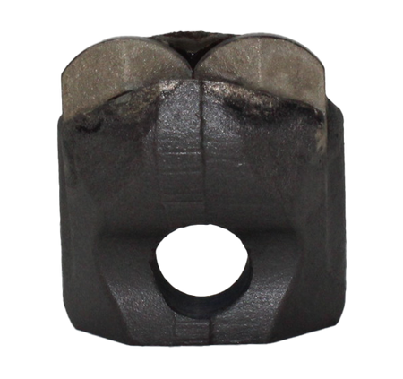 mulcher tooth with 2 pieces of carbide