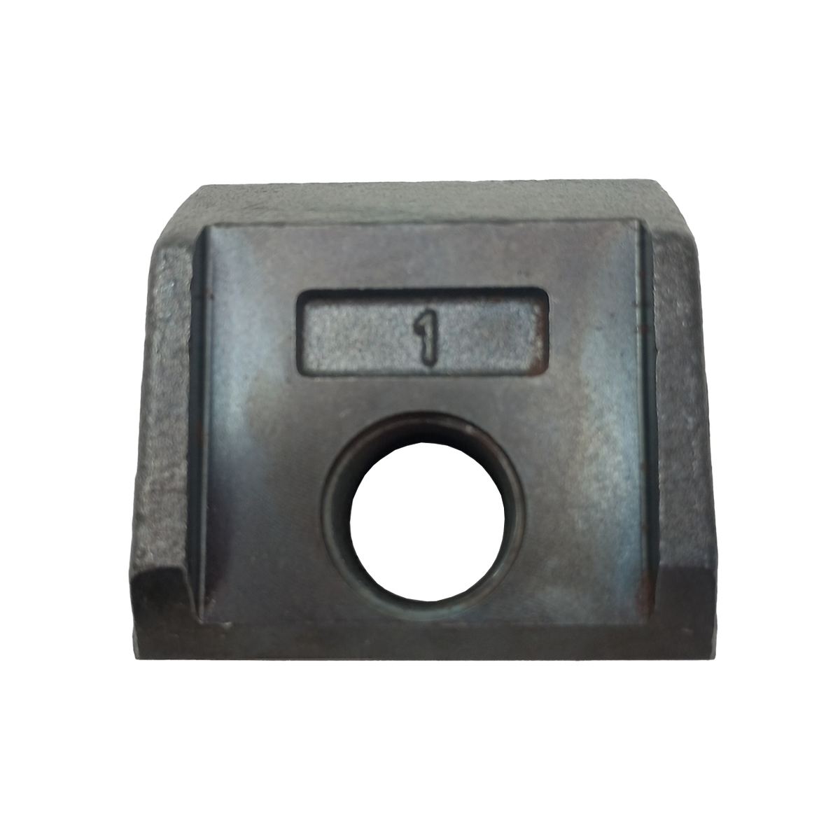 Mulcher tooth with one threaded hole