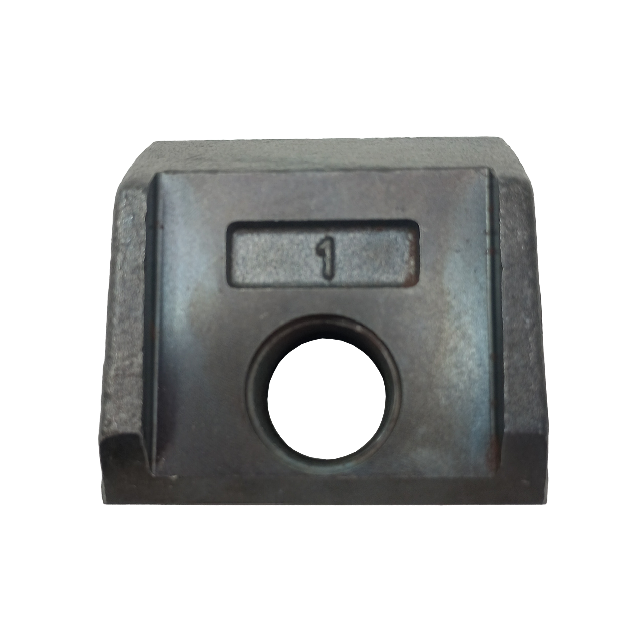 Mulcher tooth with one threaded hole