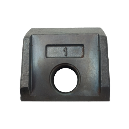 Mulcher tooth with one threaded hole