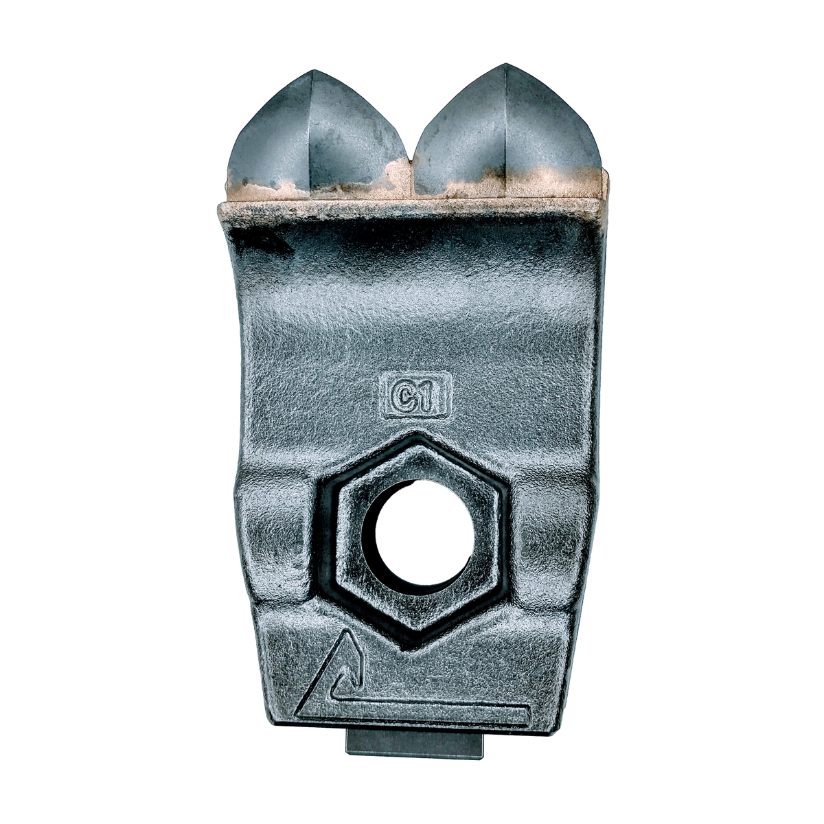 Carbide tooth for forestry equipment