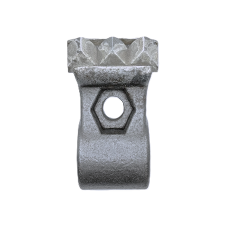 wear part with 3 carbides and hexagonal pocket over thru hole