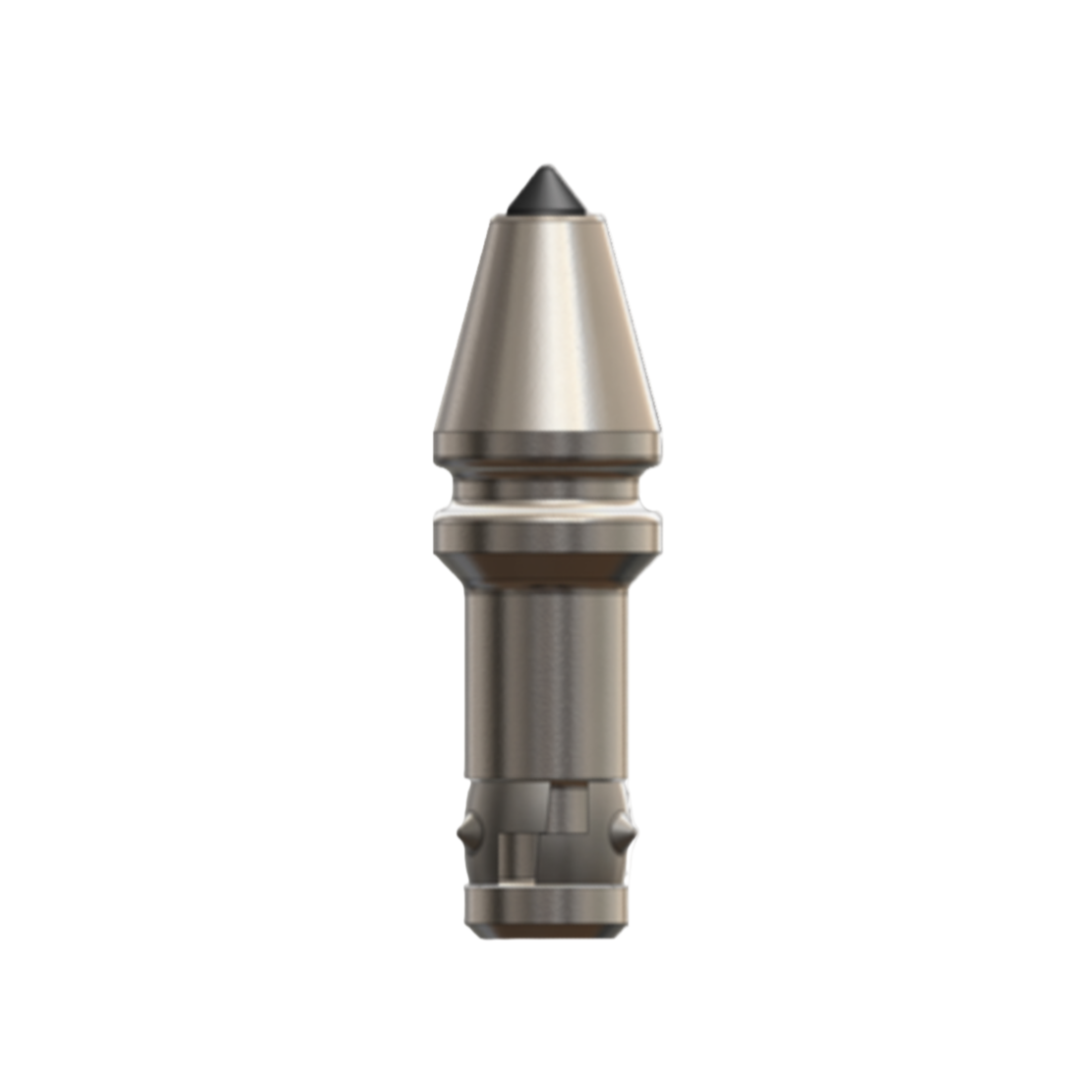 Steel pick with tungsten carbide point for trenching and drilling