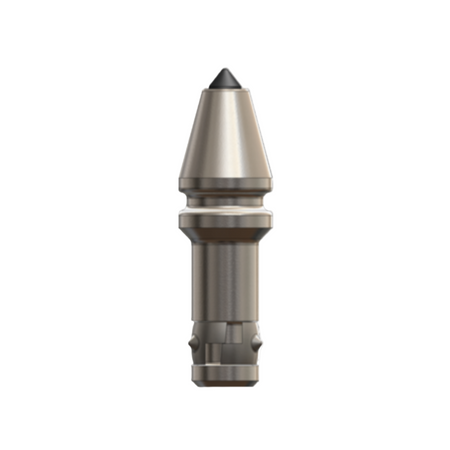Steel pick with tungsten carbide point for trenching and drilling