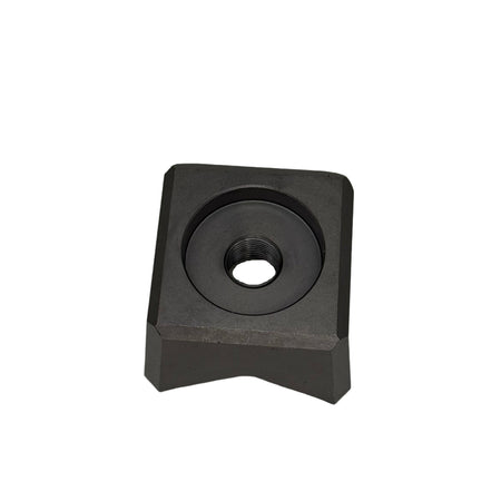 bottom of threaded tooth, counterbore accepts 2 piece shank