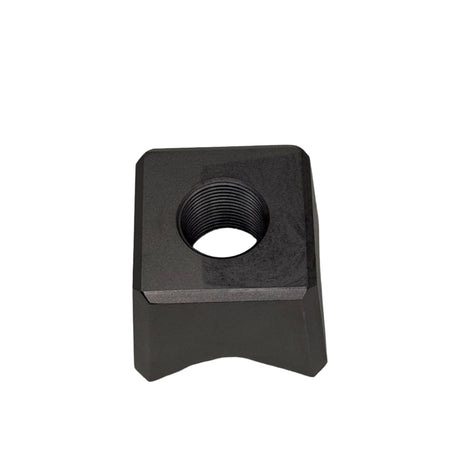 flat bottom surface of a no-shank tooth