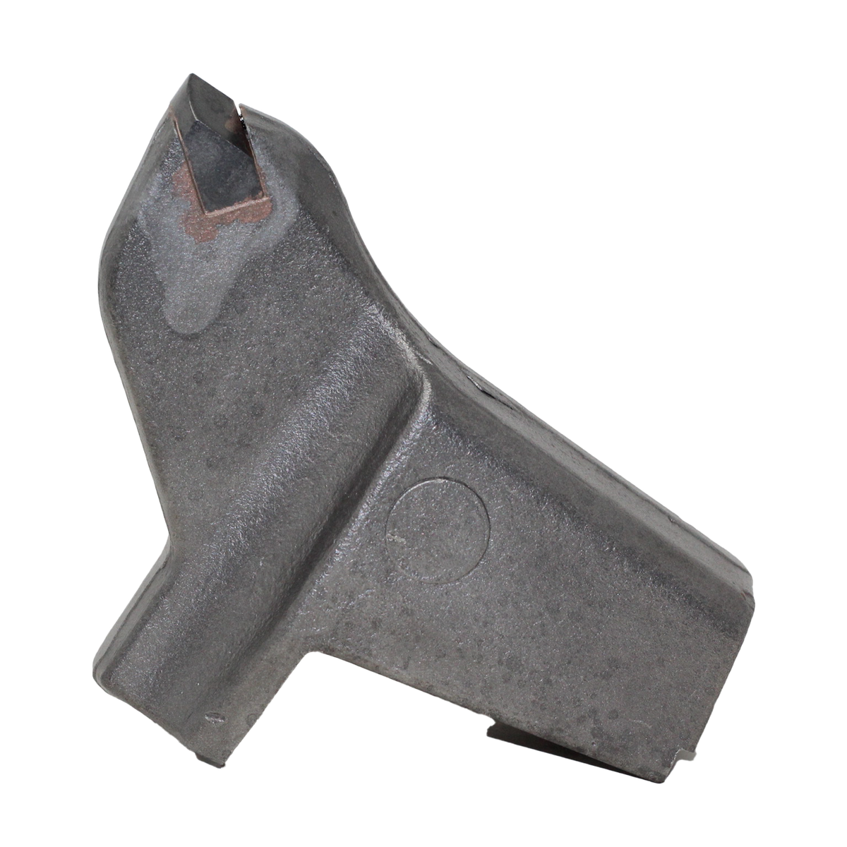 A single carbide tooth hammer replacement part made by Gruseck.