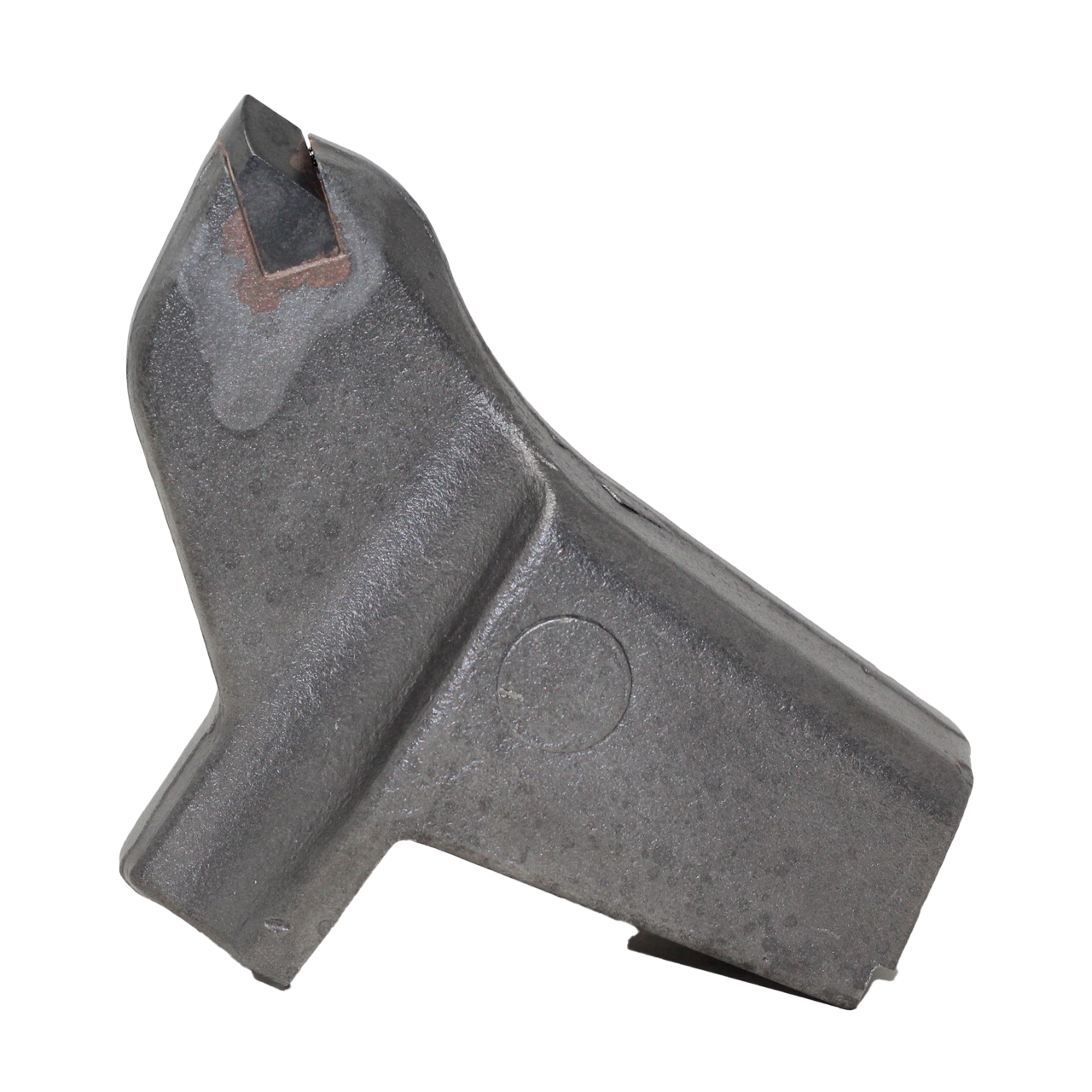 A single carbide tooth hammer replacement part made by Gruseck.