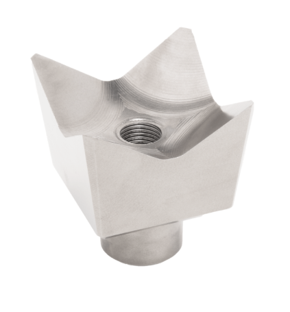 Quad-point saw tooth, 2", 1" Shank, 1/2 UNF