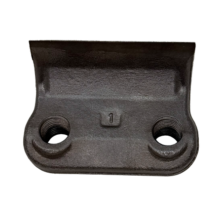 mulcher knife with 2 threaded bolt holes