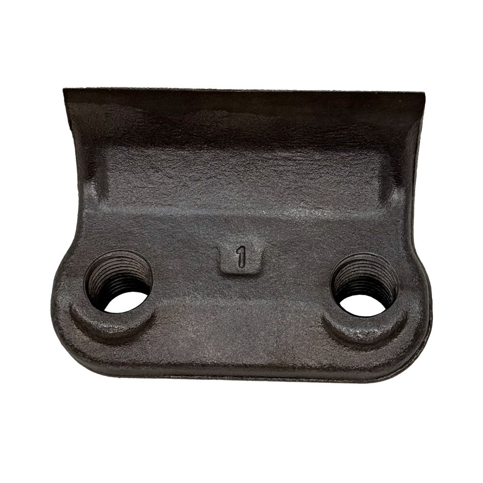 mulcher knife with 2 threaded bolt holes