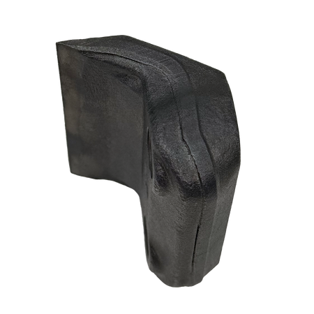 mulcher knife with top sharpening access