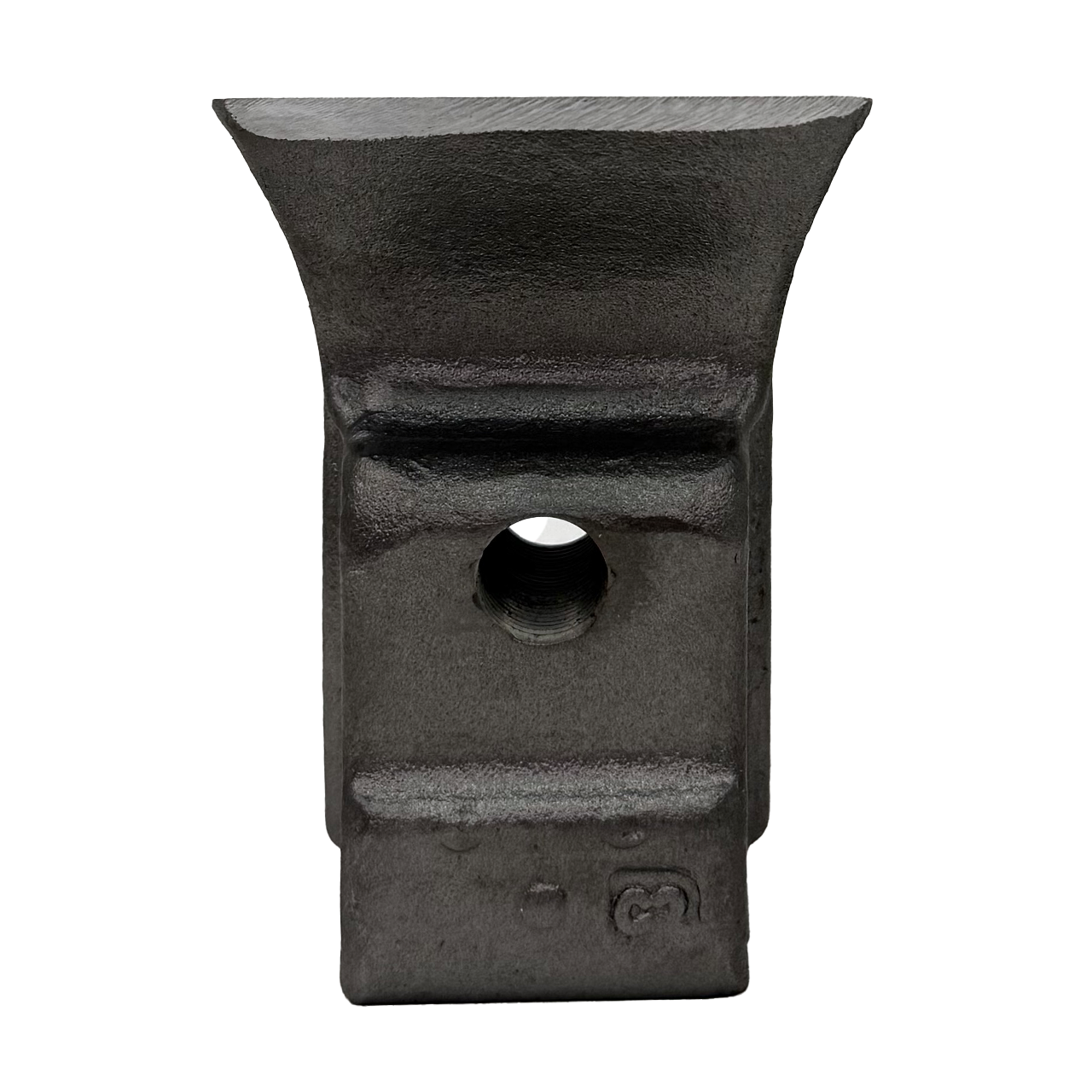 mulcher knife with threaded hole