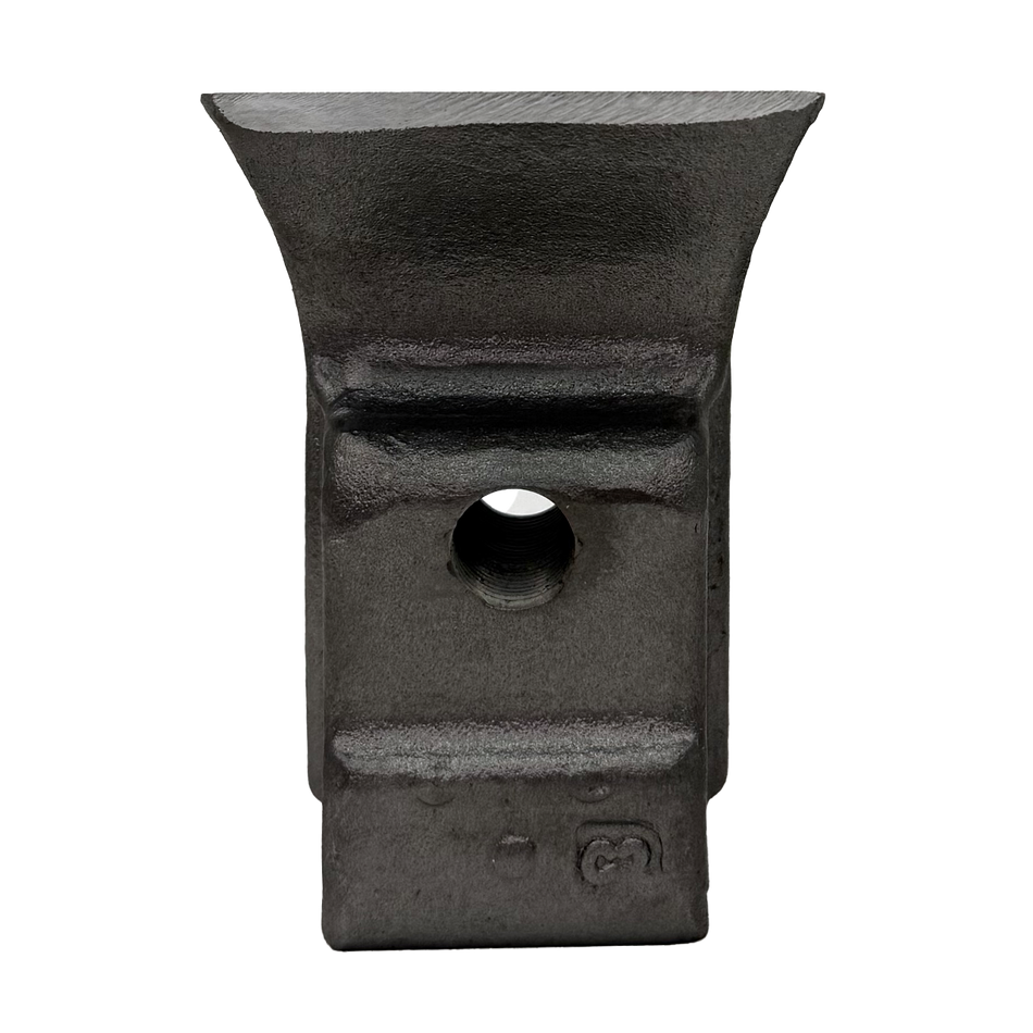 mulcher knife with threaded hole