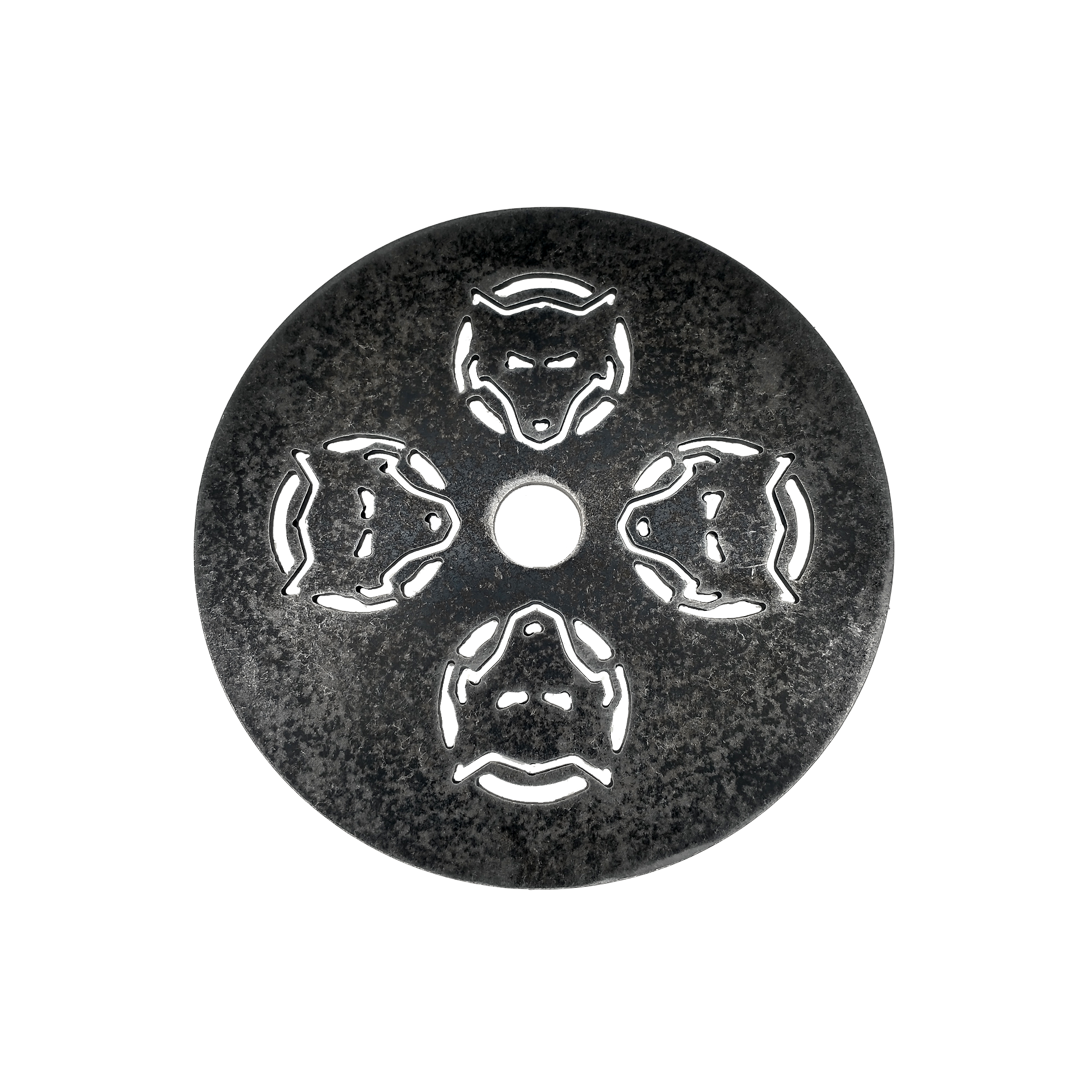 A grinder backing plate designed for a 6-inch grinder.