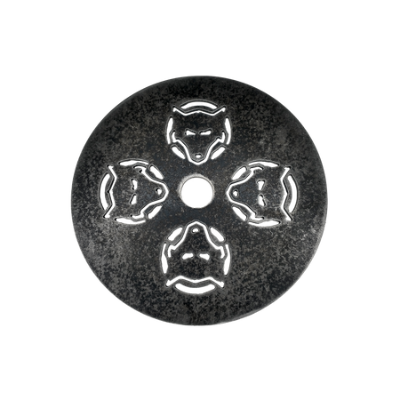 A grinder backing plate designed for a 6-inch grinder.